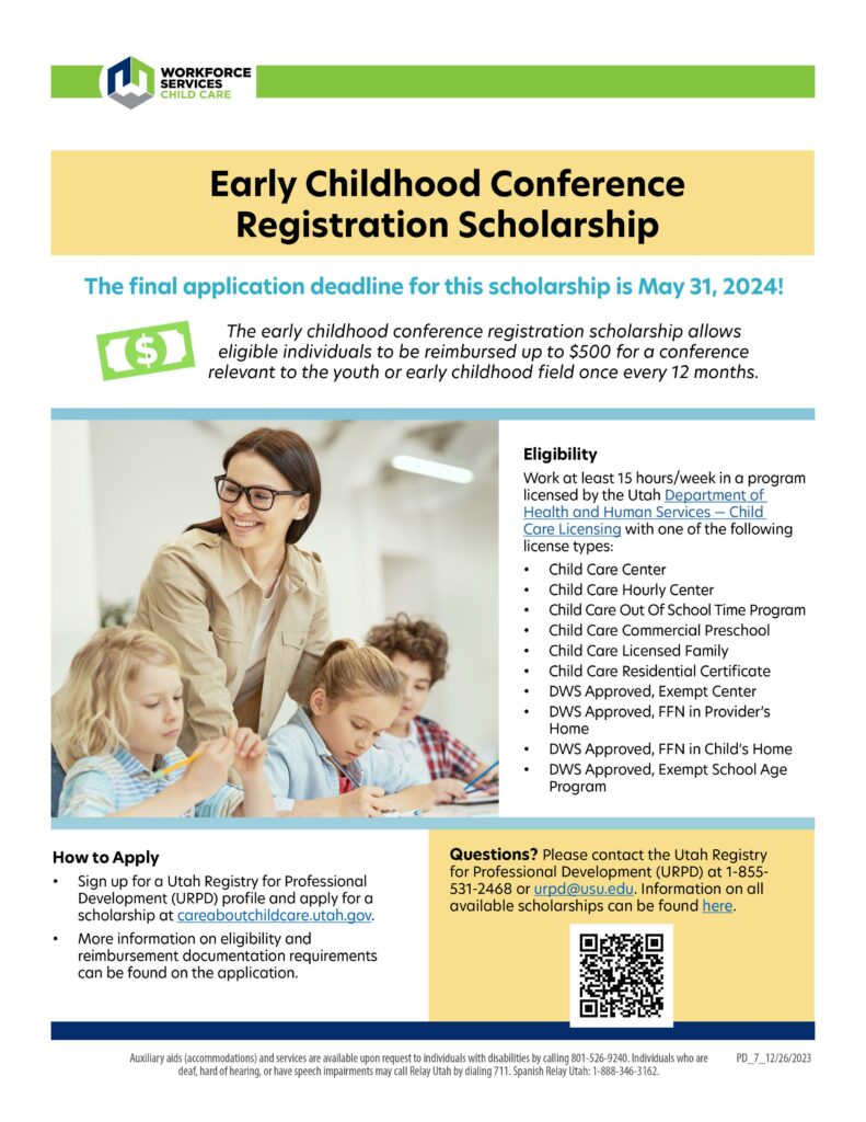 Register Today! Northern Utah Early Childhood Conference